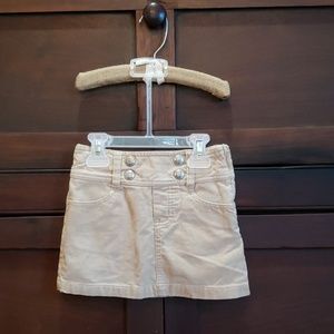 Tan corduroy skort